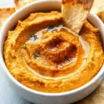 Spiced Pumpkin Hummus with Pita Chips First Image First Image