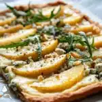 Pear & Gorgonzola Tart with Honey Drizzle First Image First Image