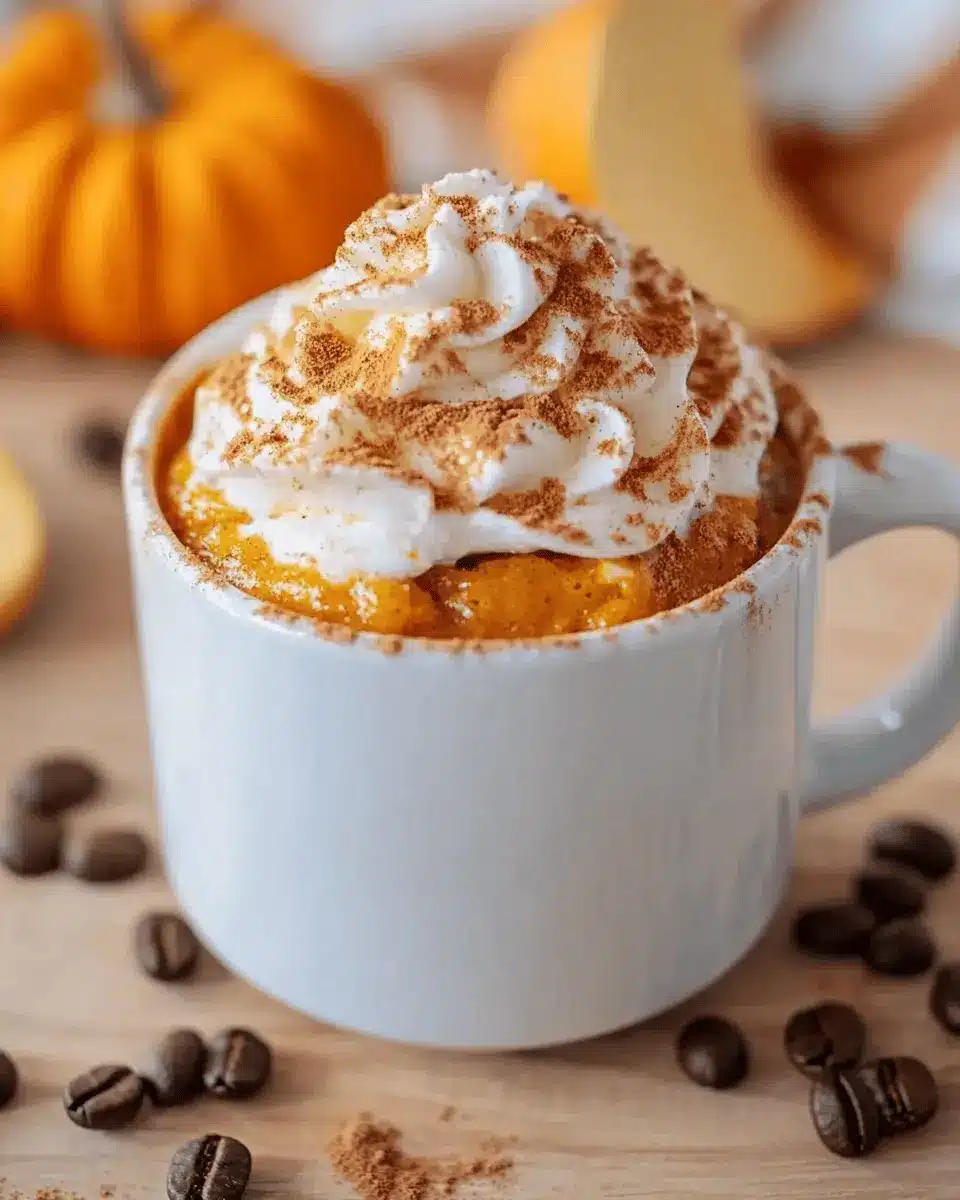 Pumpkin Spice Latte Mug Cake: Easy & Indulgent in 2 Minutes!