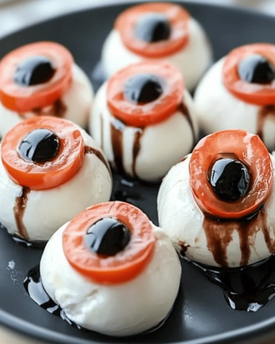 Eyeball Mozzarella Bites: Irresistibly Fun and Cheesy Treats