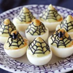 Spooky Spiderweb Deviled Eggs First Image First Image