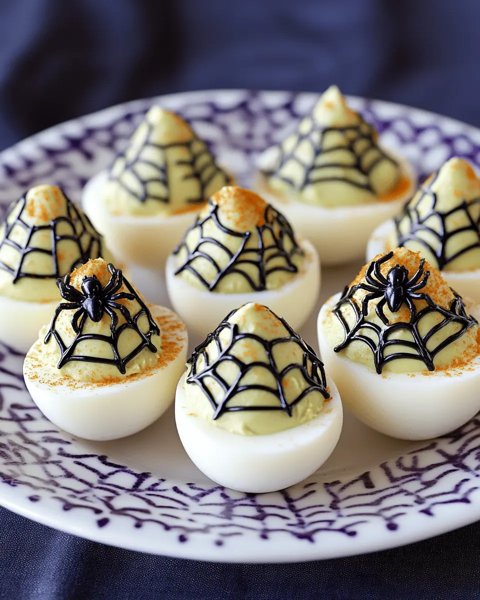 Spooky Spiderweb Deviled Eggs: Easy Halloween Treats to Impress