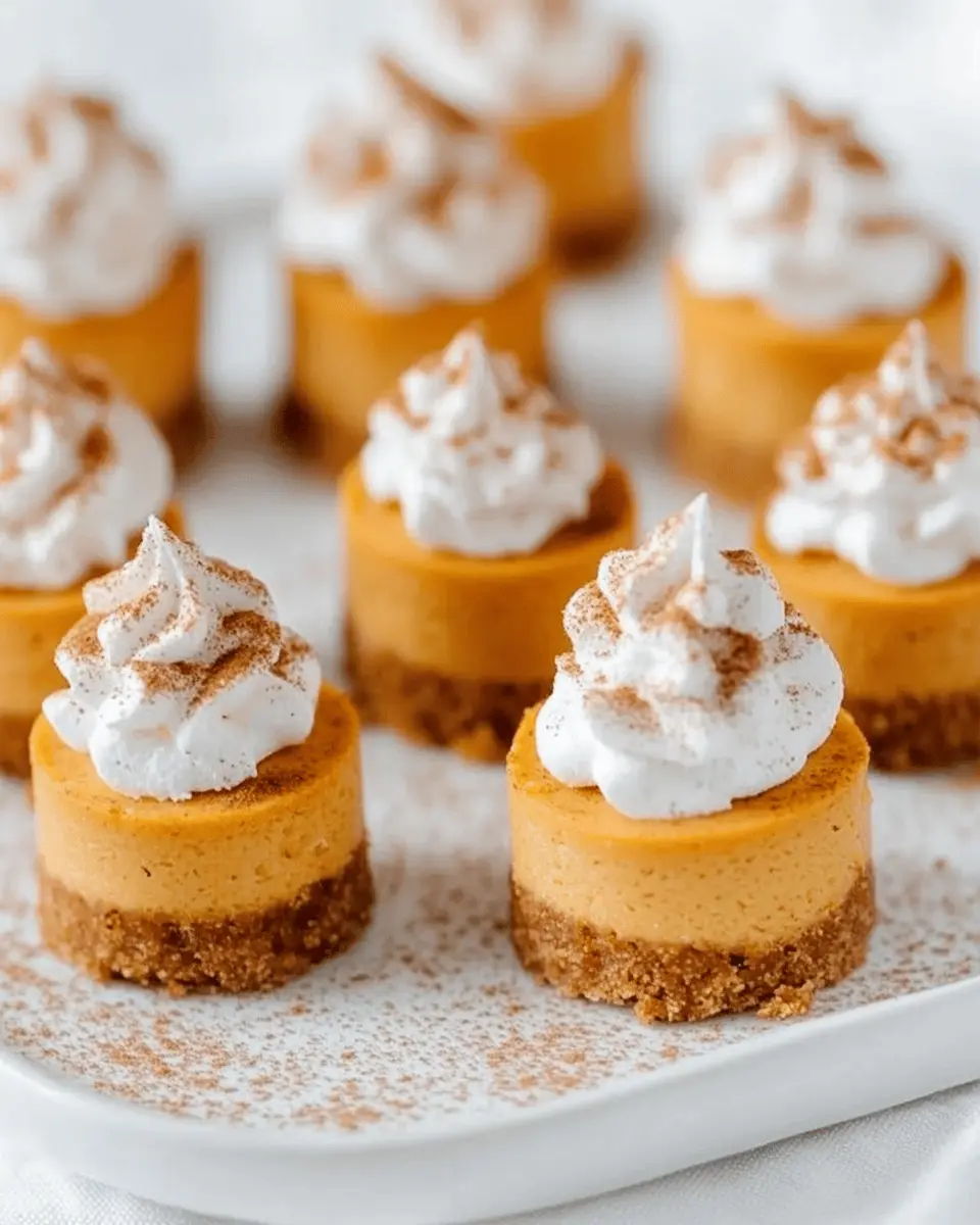 Mini Pumpkin Cheesecake Bites: Irresistibly Easy Fall Treats