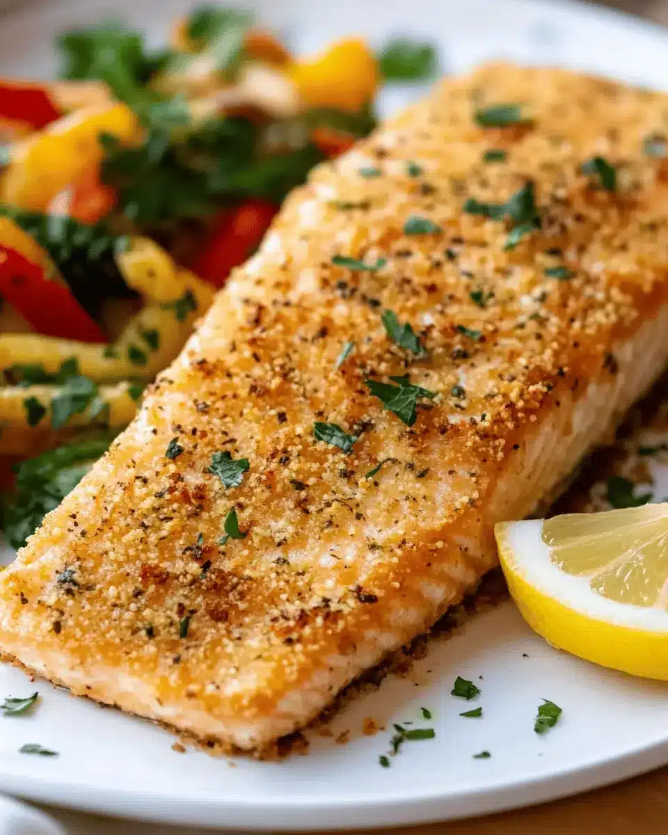 Crispy Parmesan Crusted Salmon: Indulgent Flavor in Every Bite