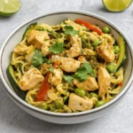 Keto Green Curry Zoodle Bowl First Image First Image