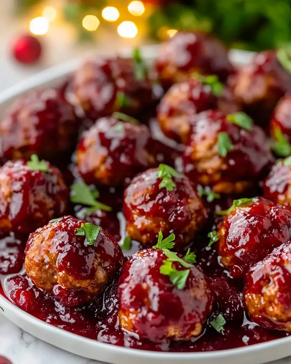 Quick Christmas Cranberry Meatballs: Juicy & Festive Delight