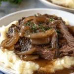 Savory Crock Pot French Onion Pot Roast First Image First Image