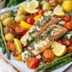 Lemon Butter Salmon Sheet Pan Dinner First Image First Image