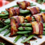 Bacon-Wrapped Green Bean Bundles First Image First Image
