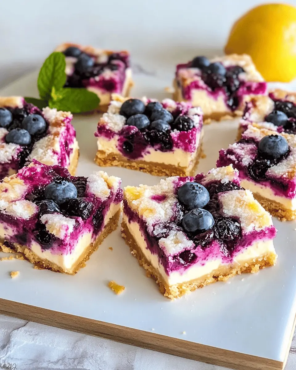 Keto Lemon Blueberry Cheesecake Bars You’ll Crave Daily