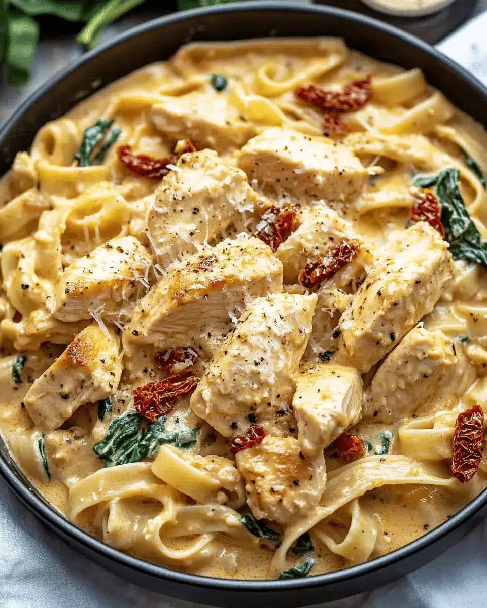 Creamy Tuscan Chicken Pasta: Easy Indulgence for Dinner Night