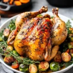 Garlic Butter Herb Roasted Chicken (Holiday Style) First Image First Image