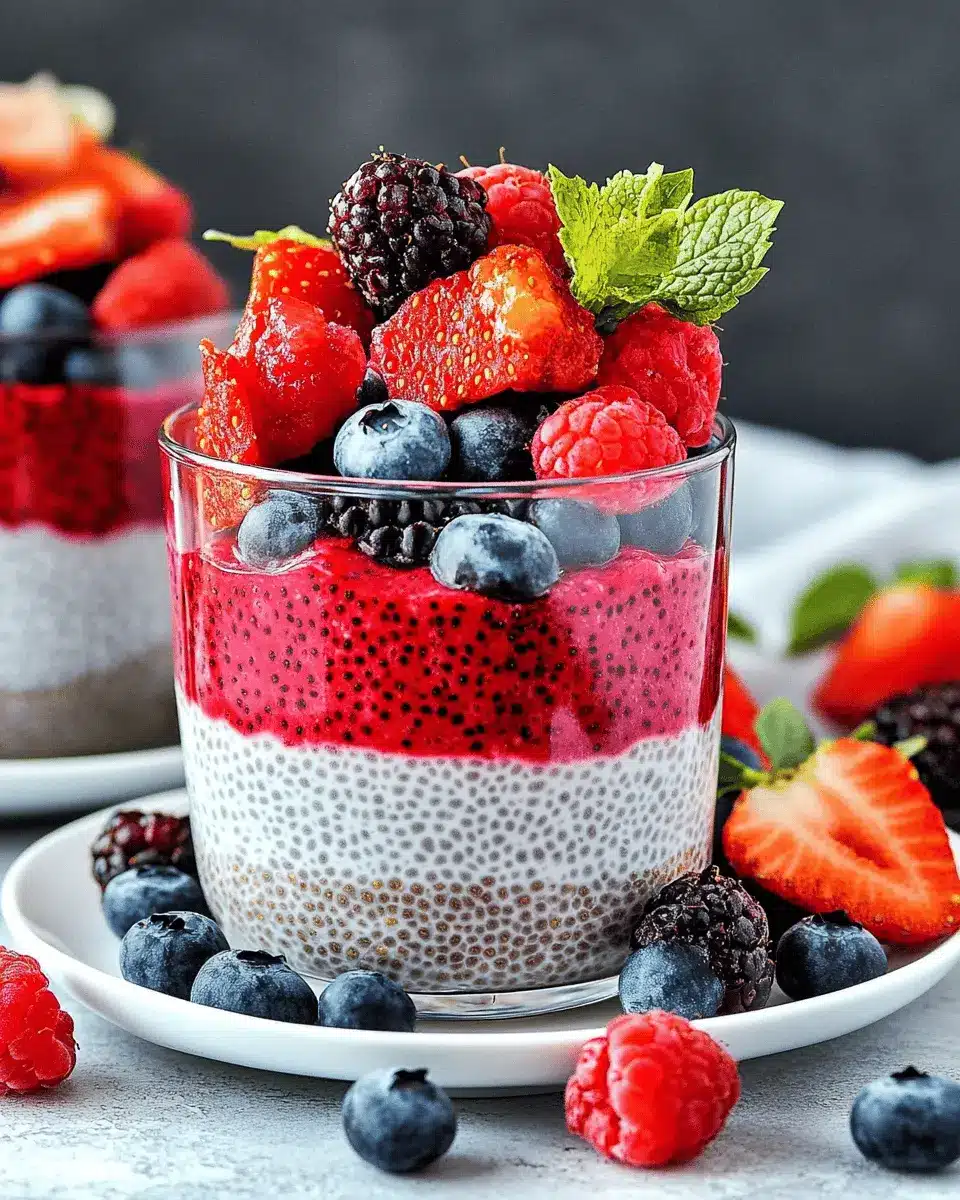 Berry Chia Pudding Parfaits: Indulgent & Easy Morning Treats