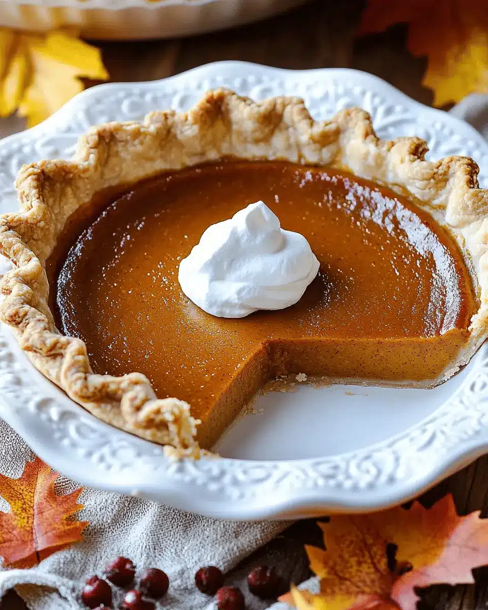 Homemade Pumpkin Pie: The Best Slice of Fall Delight
