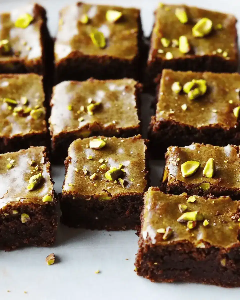 Keto Pistachio Flour Brownie Bites: Irresistibly Chewy Bliss