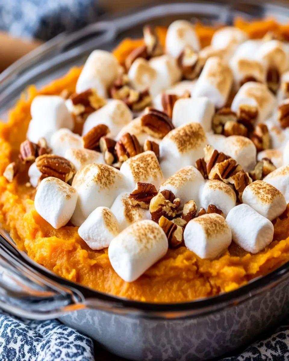 Sweet Potato Casserole with Marshmallows: Irresistibly Creamy Delight