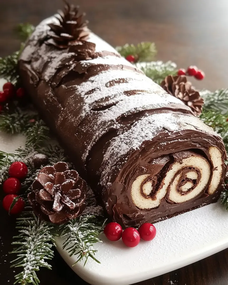 Chocolate Decadence Yule Log: Indulge in Holiday Bliss