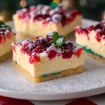 Christmas Cheesecake Bars First Image First Image