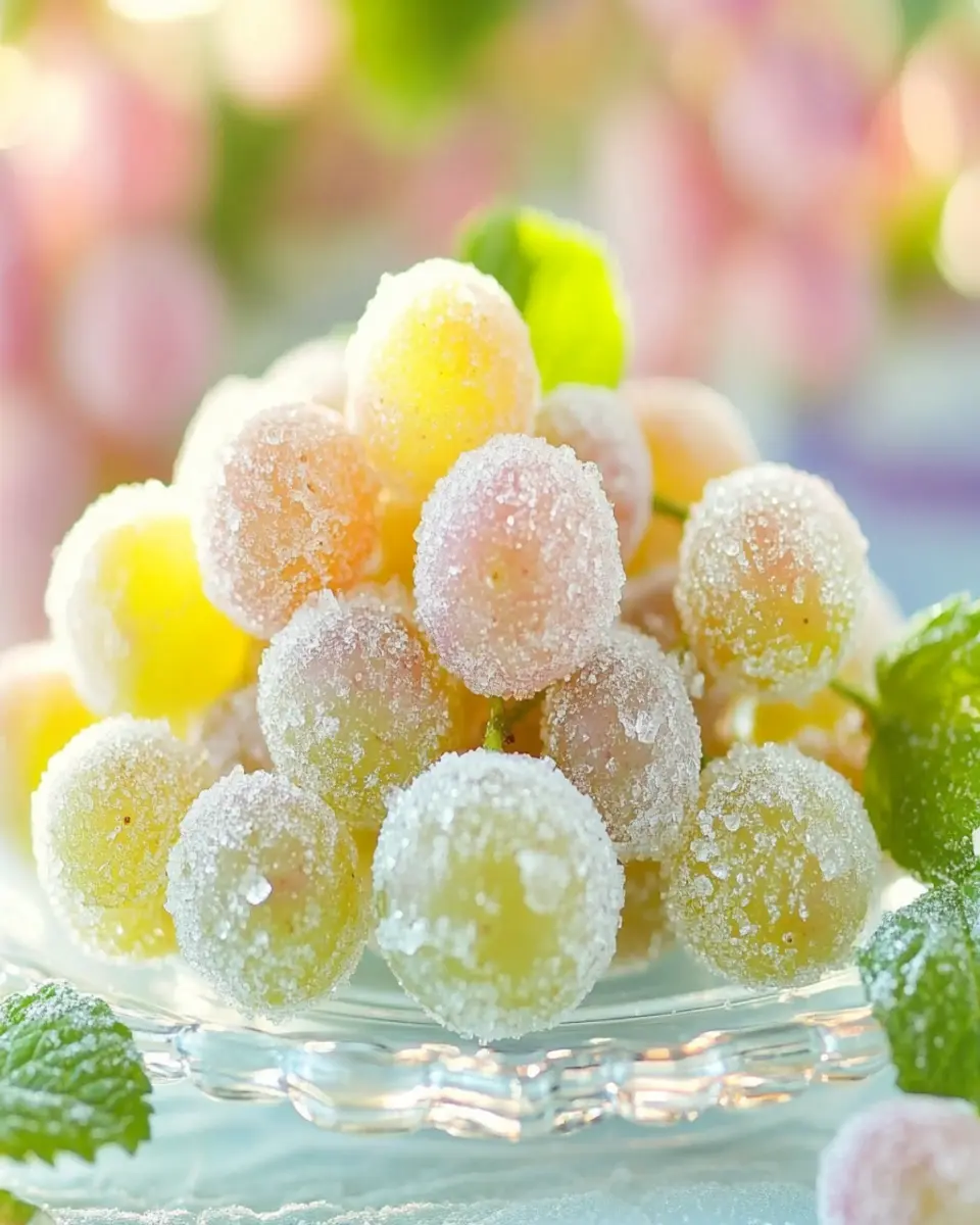 Sugared Champagne Grapes: An Irresistibly Sweet Treat!