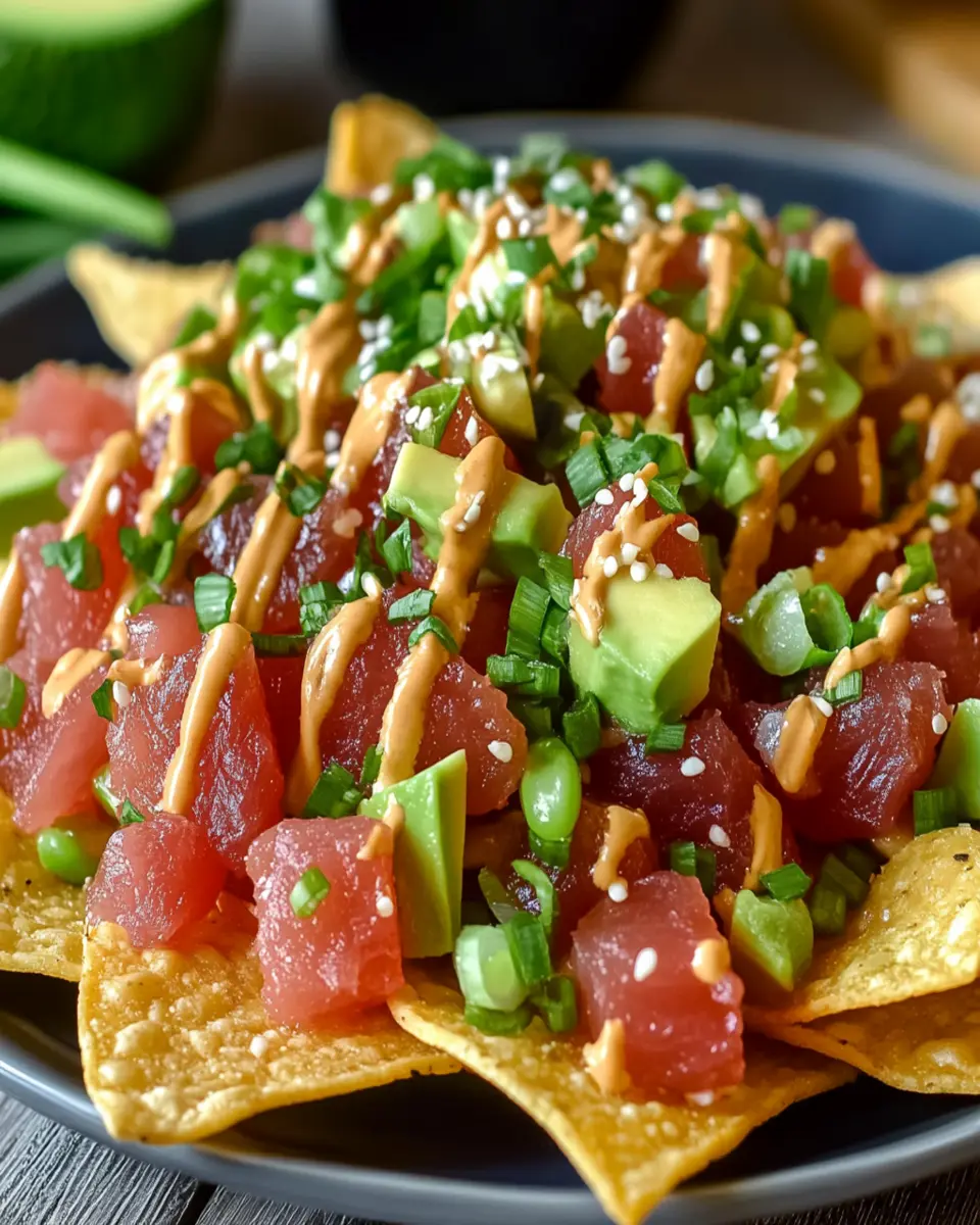 Tuna Poke Nachos: Irresistibly Fresh and Flavor-Packed Delight